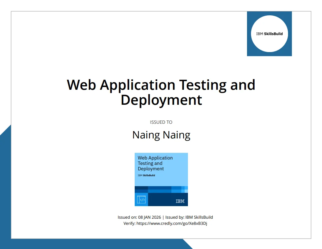 Web Application Testing and Deployment
