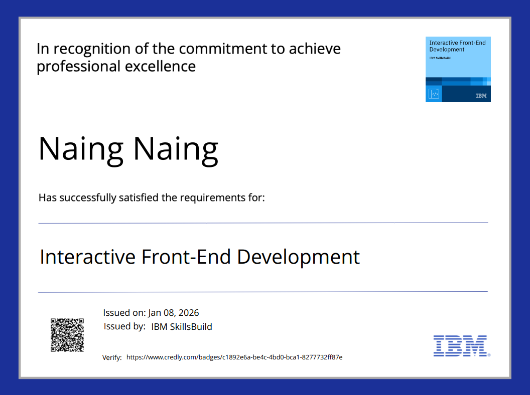Interactive Front-End Development