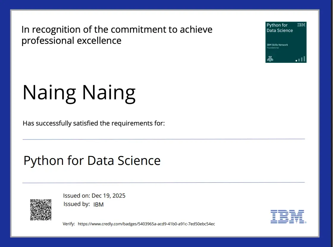 Python for Data Science