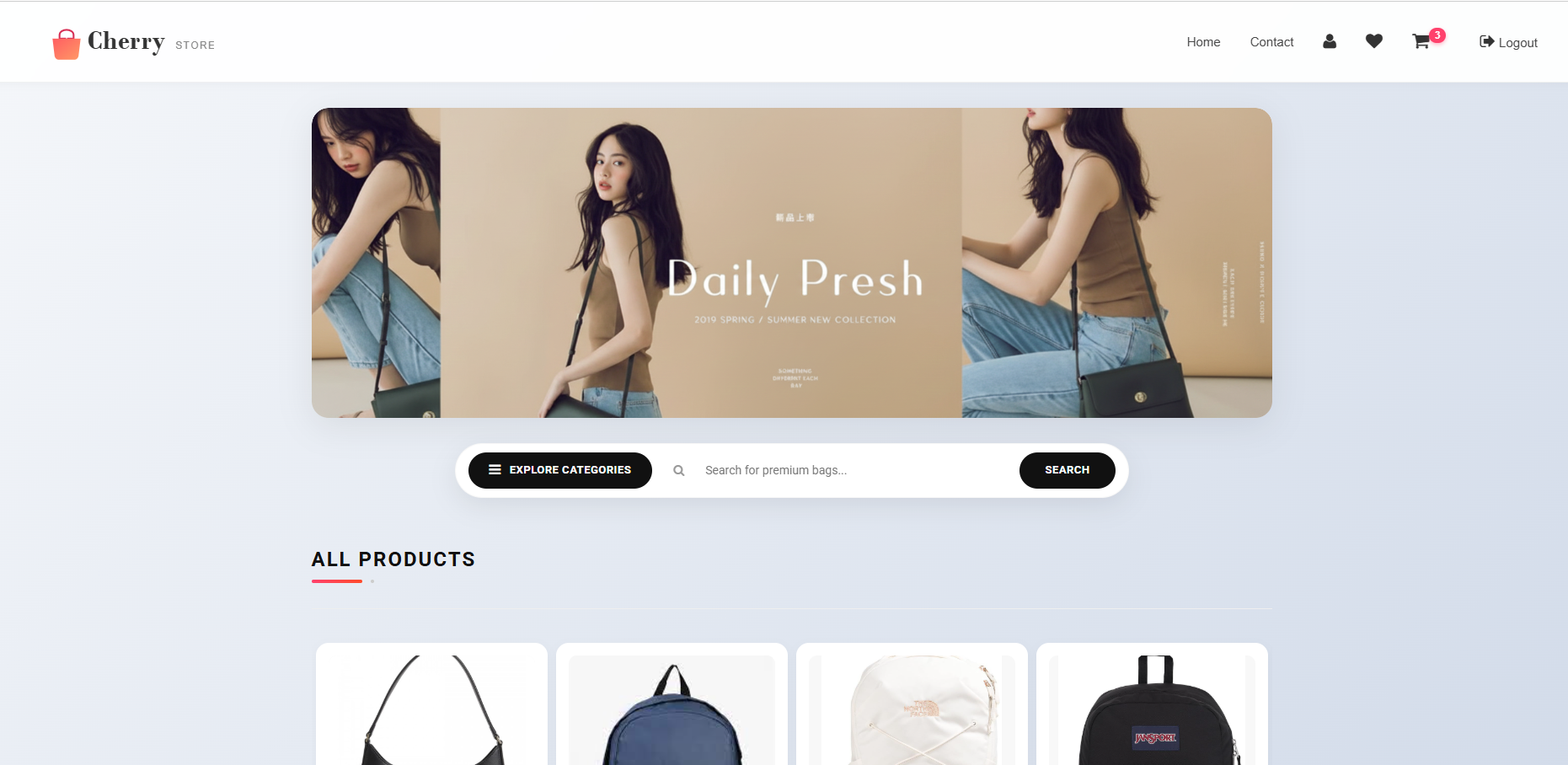 Shopping Bag E-Commerce